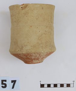 Fig. 1: Goblet-like ceramic vessel with characteristic cranked shape of the body close to its bottom, sector 2a, stratum 57.
