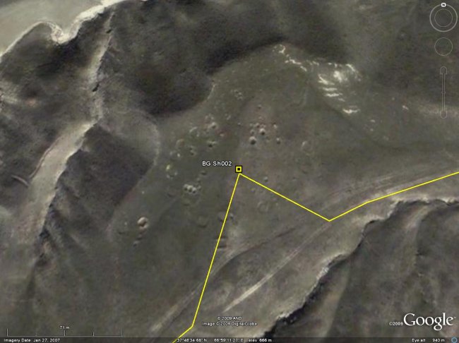 Fig. 6 The site “BG Sh002” (eye altitude 940 m).